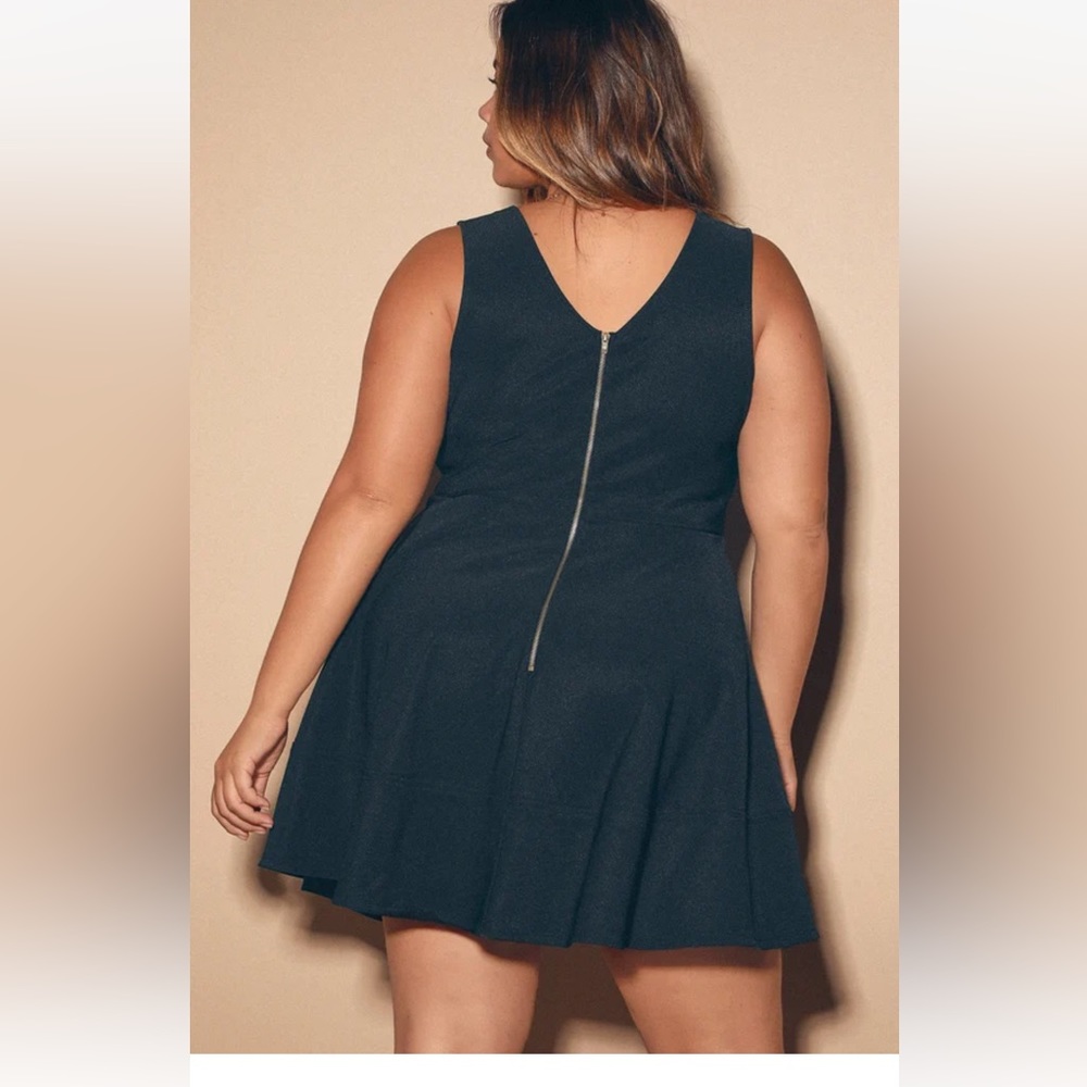 NWT Lulus Black Skater Dress - Picture 8 of 9